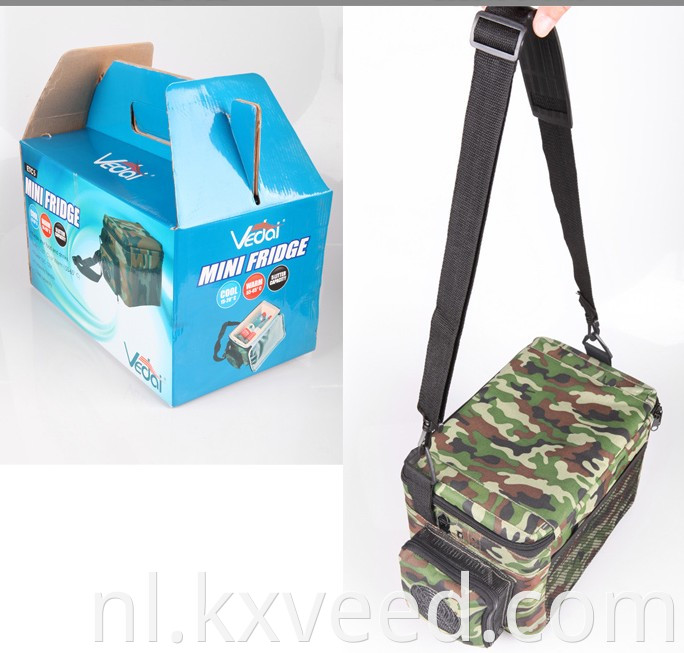 5lblack draagbare mini camping koelkast geïsoleerde koeler doos dc12v